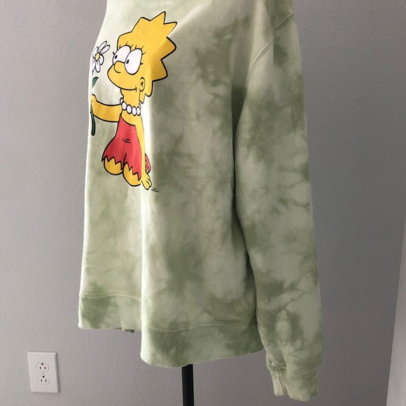 SIMPSONS Women tie-dye crew Neck Graphic sweatshirt | XL - Picture 8 of 11
